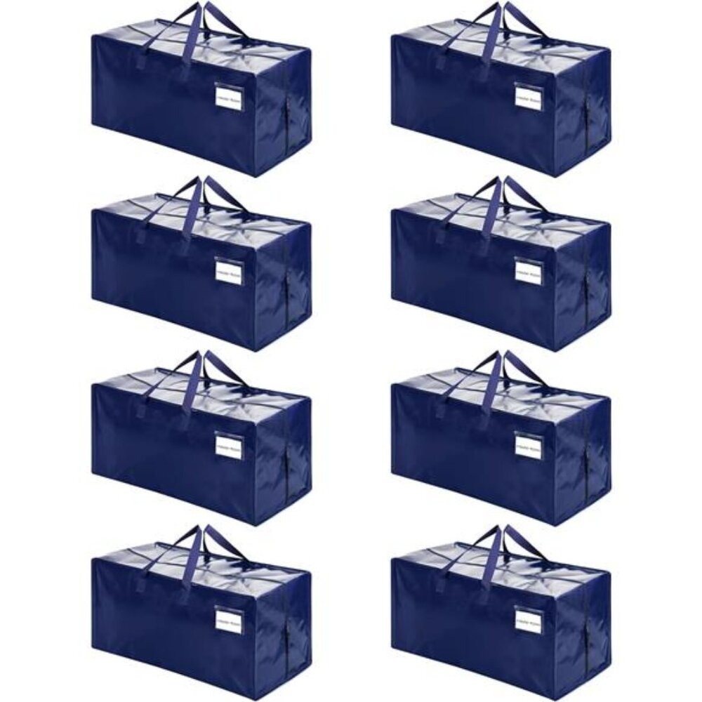 8 Pack Moving Bags w/Backpack Straps, Moving Boxes & Storage Bins Alternative